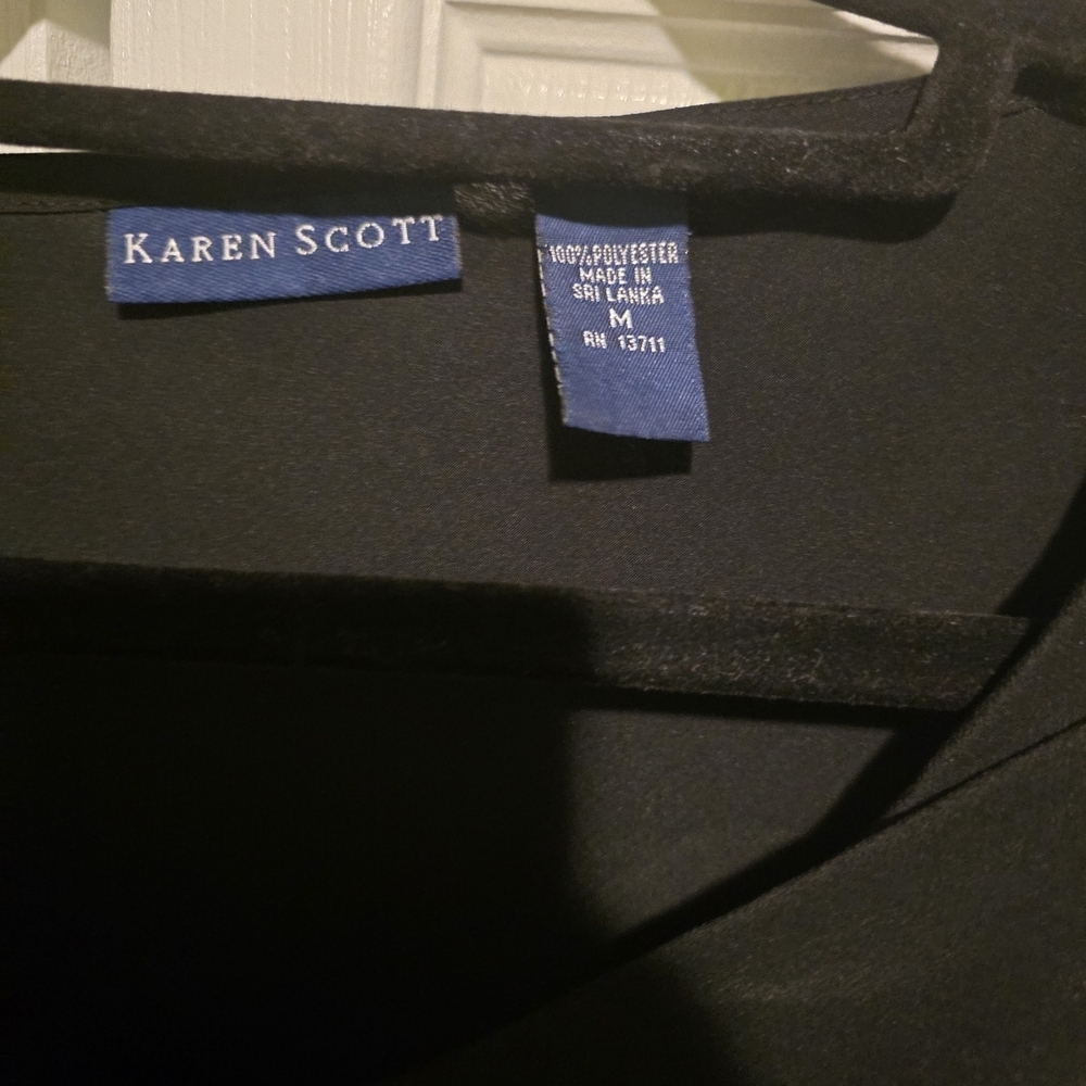 Karen Scott Classic Black Tank Top - Picture 5 of 8